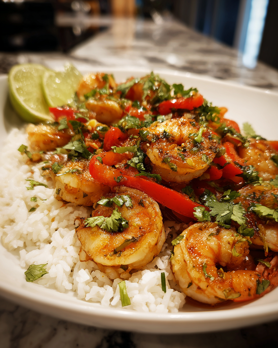 High Protein Spicy Shrimp Meal