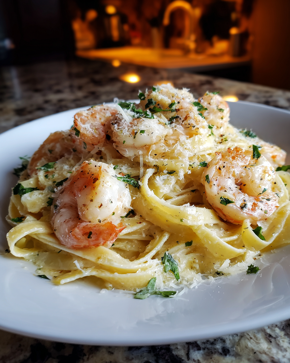 Creamy Garlic Shrimp Fettuccine: 7 Amazing Happy Twirls